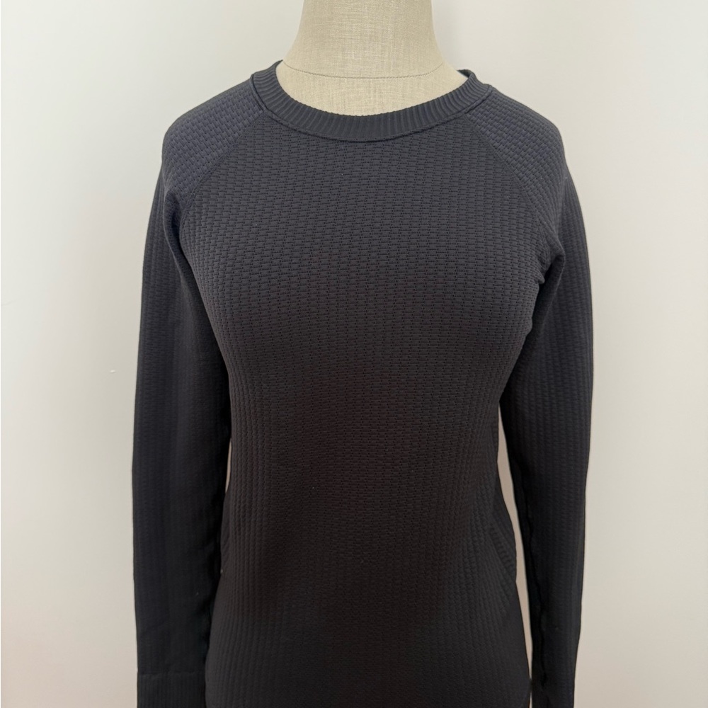 Lululemon Black Ribbed Long Sleeve Top